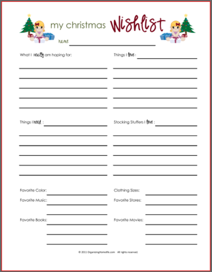 Birthday Wish List Template Printable Database birthday-wish-list-template-printable-database