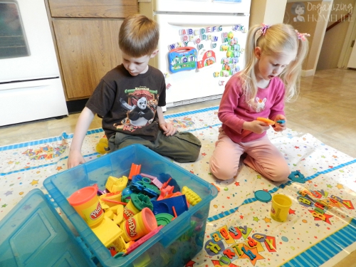 Play doh table cover deals