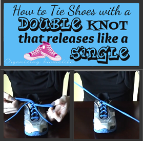 double knot tie shoes