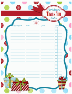 Christmas Thank You Notes Mini(1)