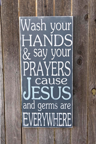 Jesus & Germs Sign