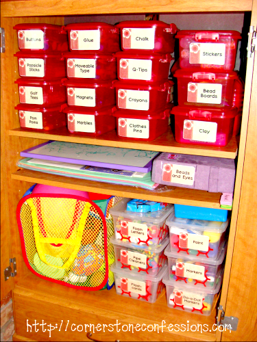 How to get school supplies organized