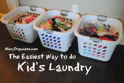 The Easiest Way to do Kids' Laundry
