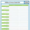 13 - Contact List - Utilities & Services