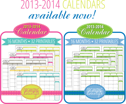 2013-2014 Printable Calendars