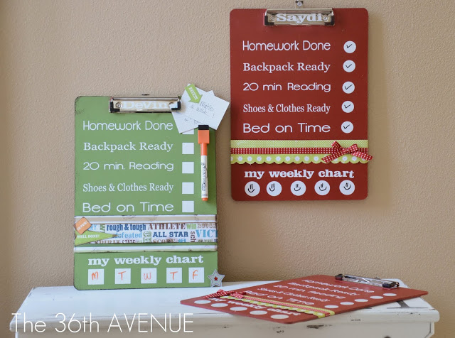 36th Avenue's Back to School Dry Erase Clip Boards