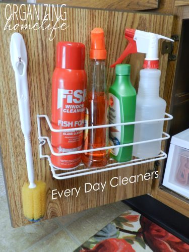 Every Day Cleaners on Cabinet Door
