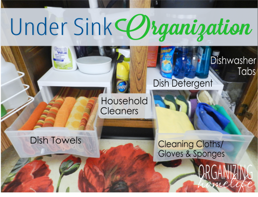How to organize under your kitchen sink