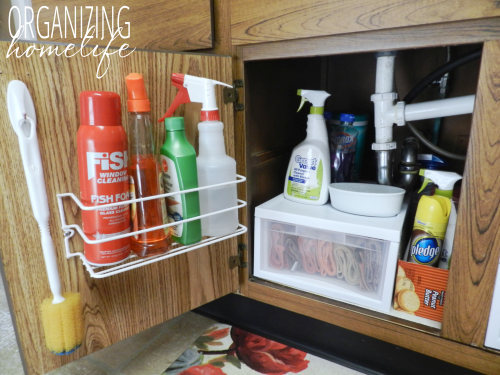 Cleaning & Organizing Under The Kitchen Sink - Love of Family & Home