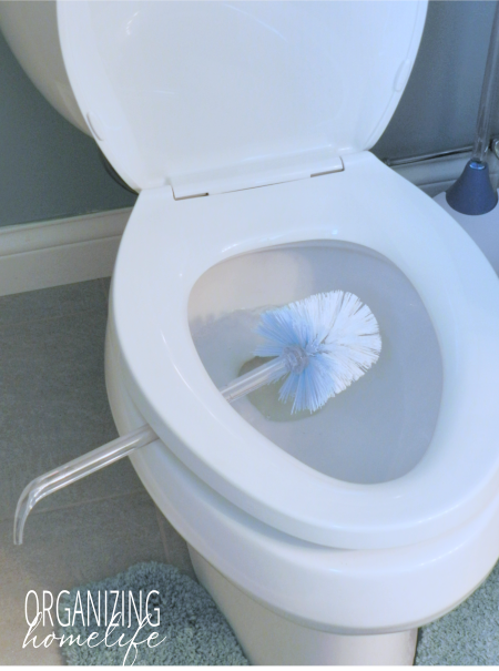 Toilet Cleaning Tip with Scotch-Brite