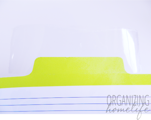 Use Packing Tape to Make a File Folder Rewritable