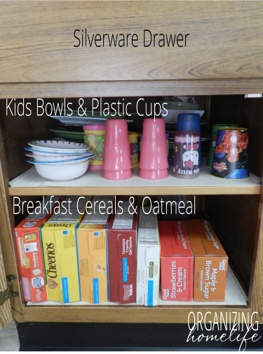 Cereal and Kids Cupboard