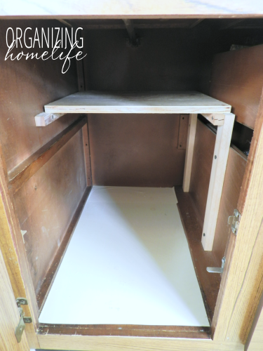 DIY Cabinet Shelf