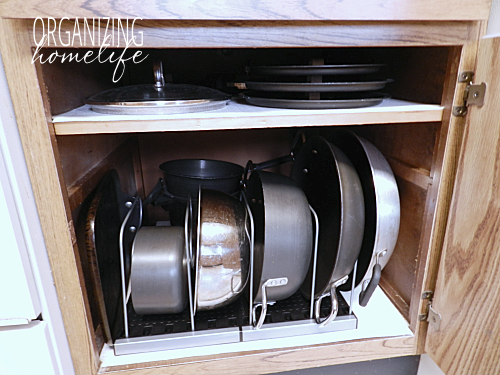 DIY Knock-Off Organization for Pots & Pans ~ How to Organize Your Kitchen  Frugally Day 26 - Organizing Homelife