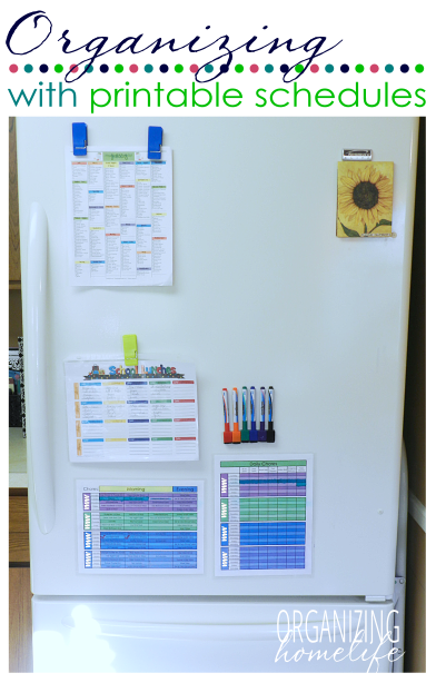 How to Organize Using Printable Schedules
