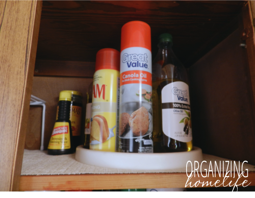 Lazy Susan to Organize Cooking Oils