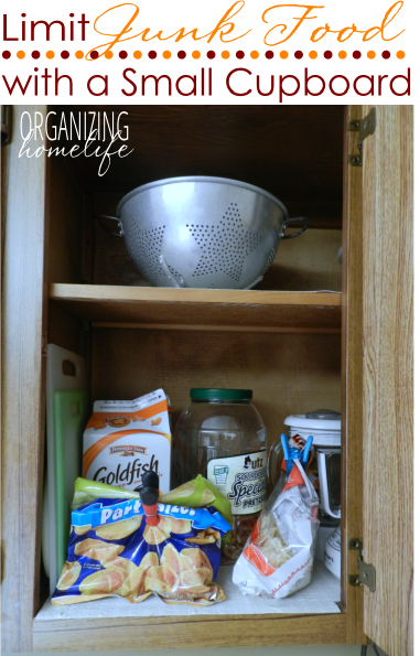 Limit Junk Food by Using a Small Cupboard