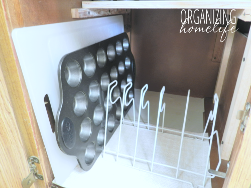 Bakeware Organizer - DIY Cabinet Dividers