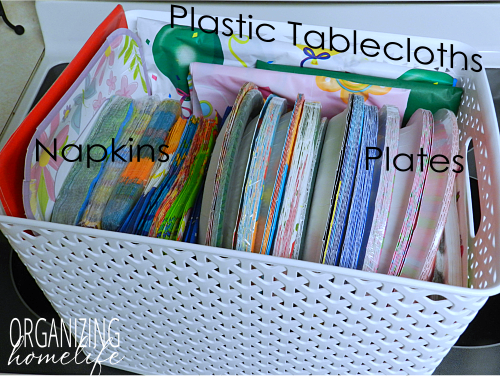 Organize Paper Products