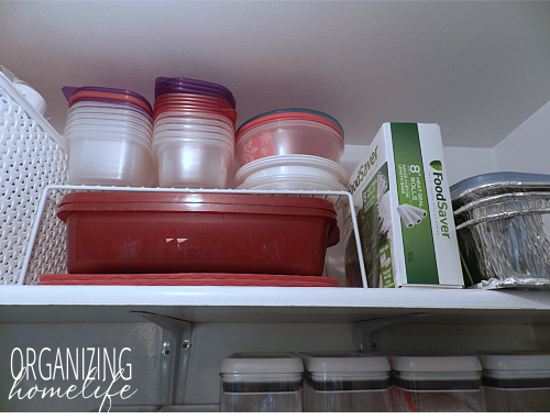 Organizing Food Storage Containers in the Pantry