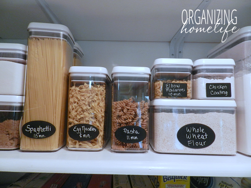 Organizing Pasta in the Pantry