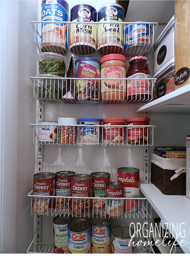 Organizing the Side Walls of the Pantry with Wire Racks