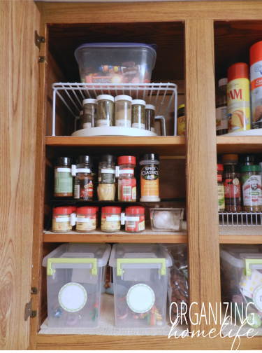 Organizing the Spice Cupboard