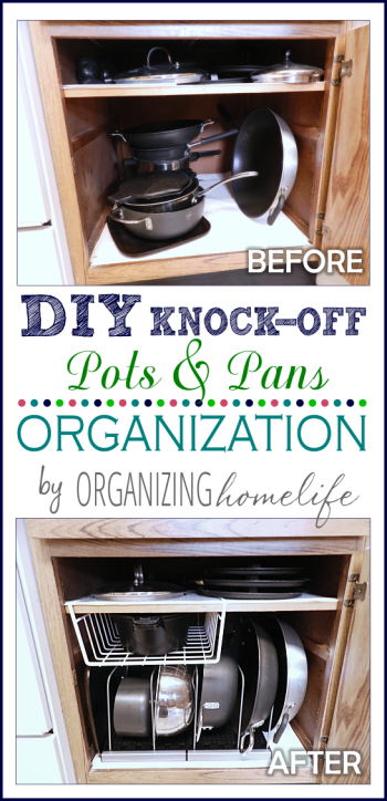 DIY Pull-Out Pot & Pan Organizer – Love & Renovations