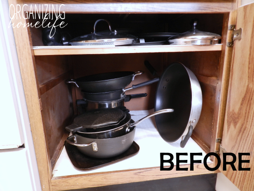 DIY Knock-Off Organization for Pots & Pans ~ How to Organize Your