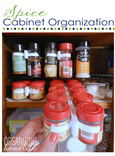Spice Cabinet Organization