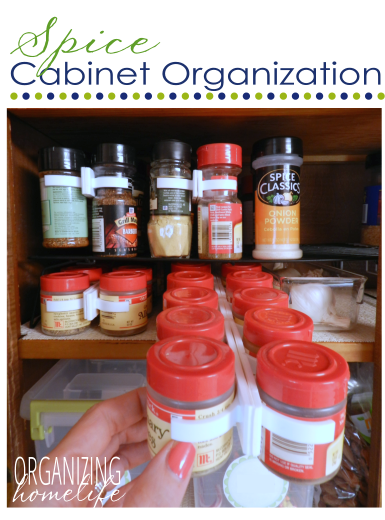 How to Organize Your Spice Cabinet ~ Organize Your Kitchen