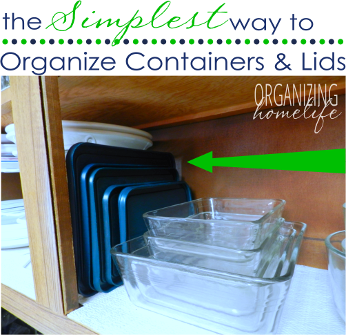 The Simplest Way to Organize Containers and Lids