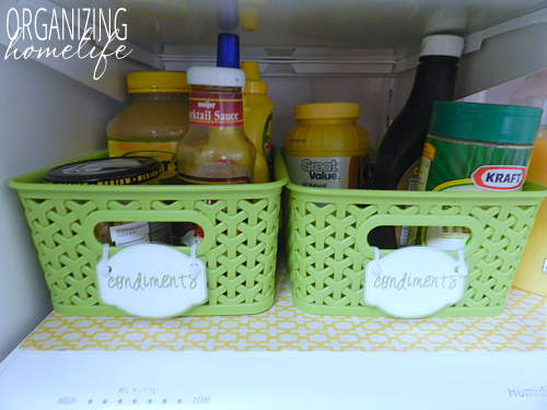 Using Bins to Organize a Refrigerator