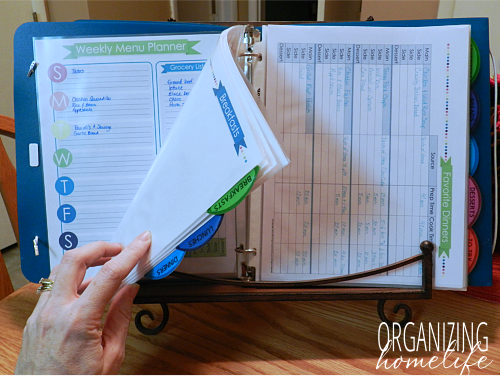 How to Meal Plan with a Recipe Binder