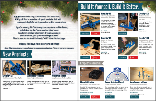 Kreg Tools 2013 Holiday Gift Guide