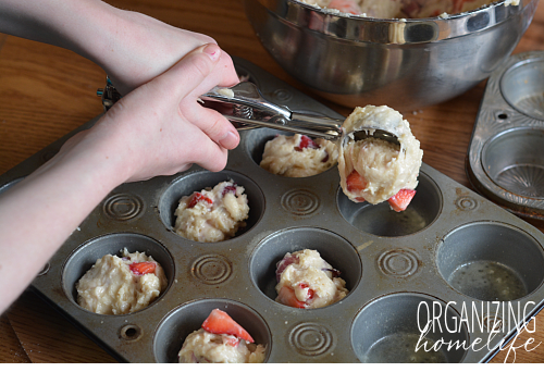 Filling the Muffin Pan