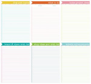 I Heart Organizing Blog Planner