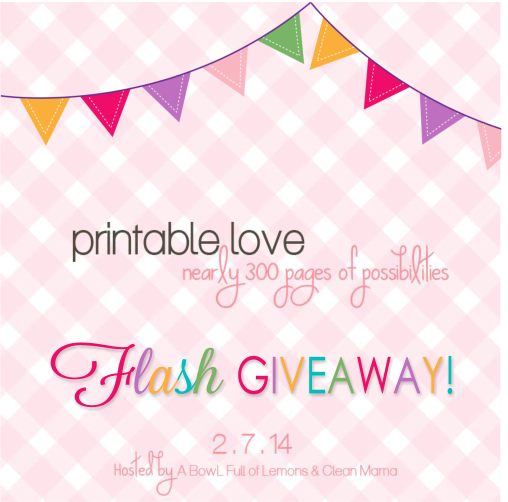 Printable Love Flash Giveaway