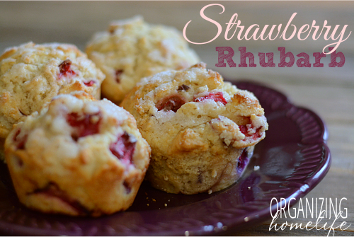 Strawberry Rhubarb Muffins
