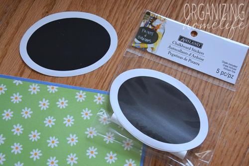 Chalkboard Labels to Organize Door Pockets