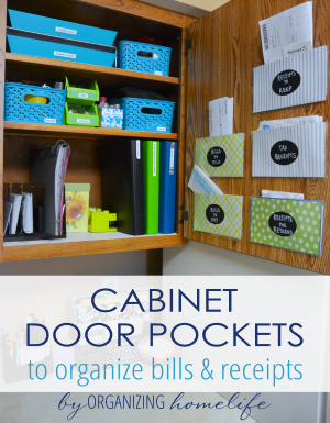How to Make Cabinet Door Pockets