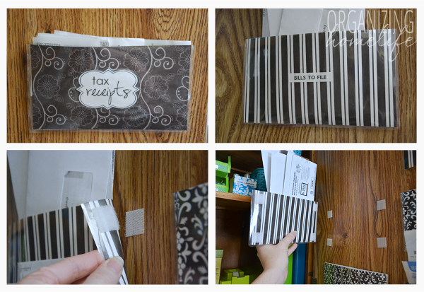 How to Organize Bills & Receipts with Door Pockets