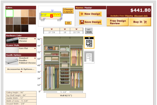 EasyClosets Design for an Organized Closet