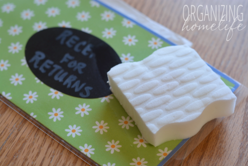 Erasing Chalk Marker with a Magic Eraser