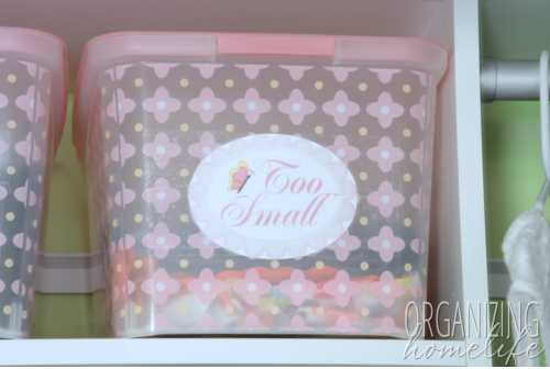 Organize Outgrown Kid's Clothes