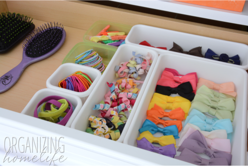 Organizing Little Girl's Hair Bows & Ties
