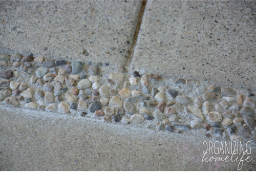 15_Pea Gravel in Cement