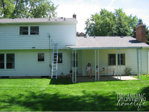 Back of the House After Moving In