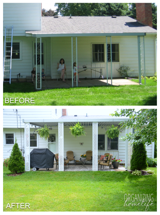 Before and After - Updating the Patio