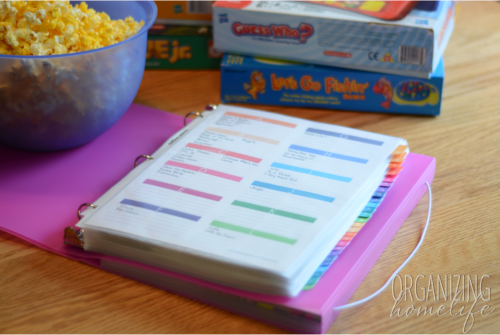 How to Organize Games with an Instructions Binder